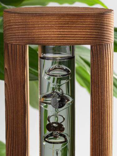 Термометр «Галилей» в деревянном корпусе, серый фото 8