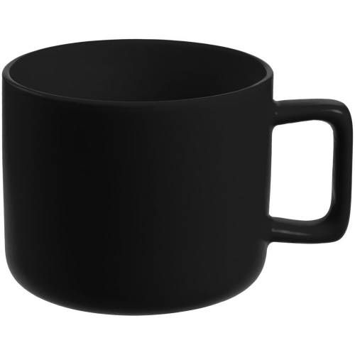 Чашка Jumbo, ver.2, матовая, черная фото 2