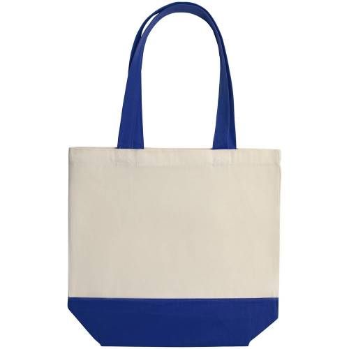 Холщовая сумка Shopaholic, ярко-синяя фото 4