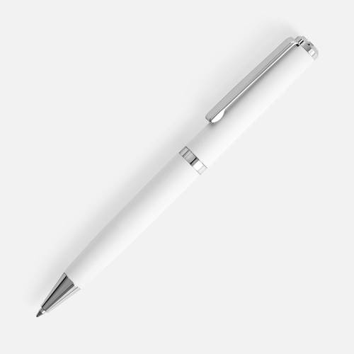 Ручка шариковая Inkish Chrome в футляре, белая фото 2