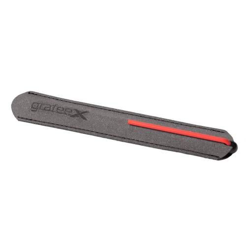 Шариковая ручка GrafeeX в чехле, черная с красным фото 5