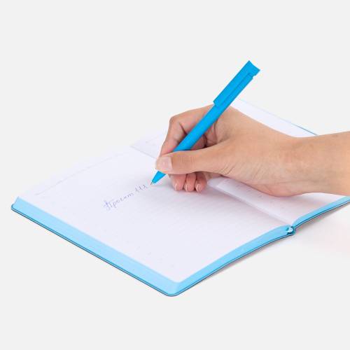 Ручка шариковая Liberty Polished, голубая фото 5