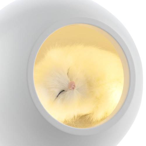 Беспроводная лампа-колонка Right Meow, белая фото 4