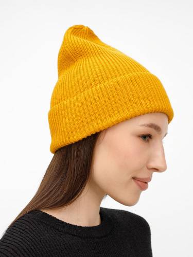 Шапка Nobilis Mono, желтая (медовая) фото 8 Шапка Nobilis Mono, желтая (медовая) фото 8