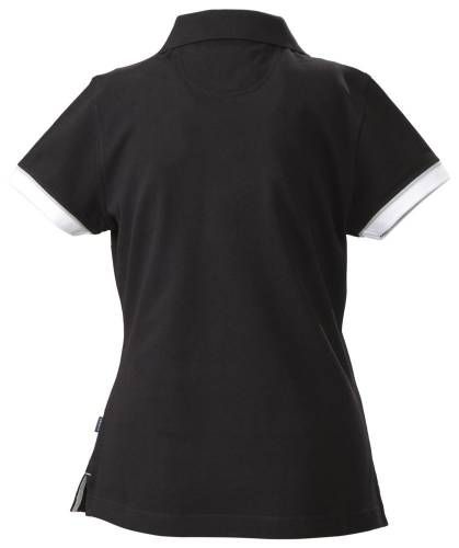 Рубашка поло женская Antreville, черная фото 3