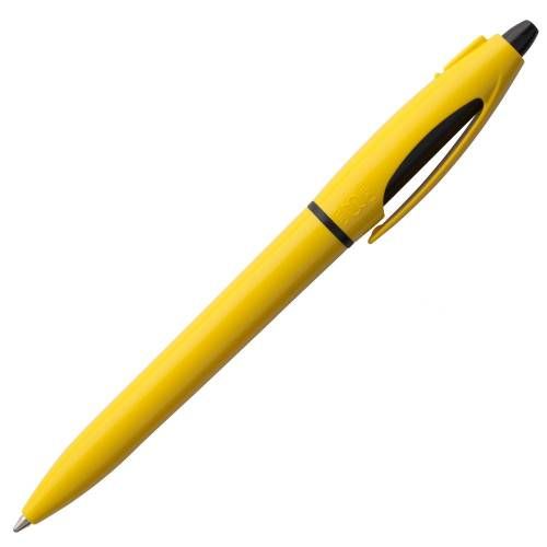 Ручка шариковая S! (Си), желтая фото 5