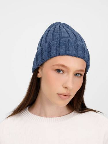 Шапка Metelitsa, синий меланж (джинс) фото 6 Шапка Metelitsa, синий меланж (джинс) фото 6