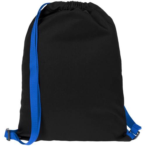 Рюкзак Nock, черный с синей стропой фото 3