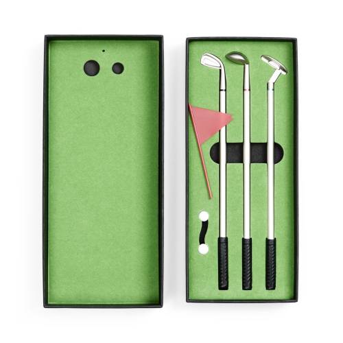 Настольный мини-гольф Golfink, черный с зеленым яблоком фото 4