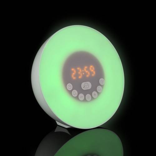 Лампа-колонка со световым будильником dreamTime, ver.2, белая фото 16