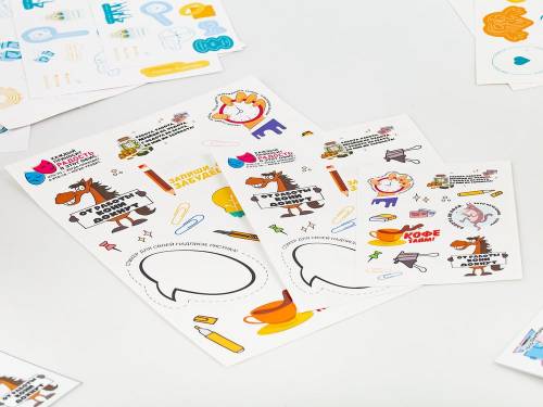 Наклейки бумажные Sticker Pack на заказ, S фото 4
