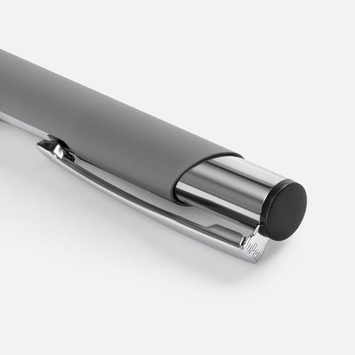 Ручка шариковая Keskus Soft Touch, серая фото 4 Ручка шариковая Keskus Soft Touch, серая фото 4