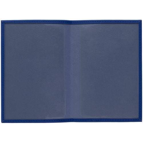 Обложка для паспорта Shall, синяя фото 4