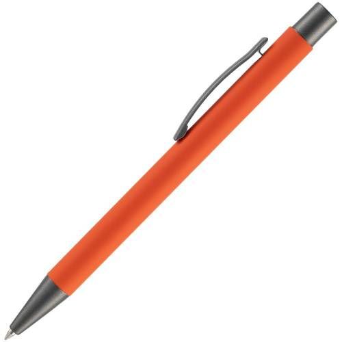 Ручка шариковая Atento Soft Touch, оранжевая фото 3