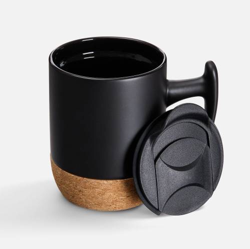 Кружка Corky Grip, черная фото 3