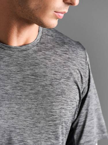 Футболка спортивная унисекс Storm, черный меланж фото 6 Футболка спортивная унисекс Storm, черный меланж фото 6