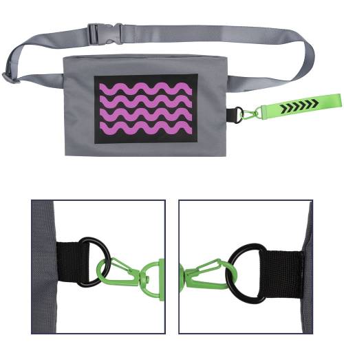 Поясная сумка W2, серая фото 26