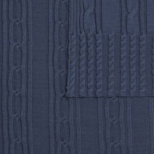 Плед Remitti, серо-синий (сланец) фото 4