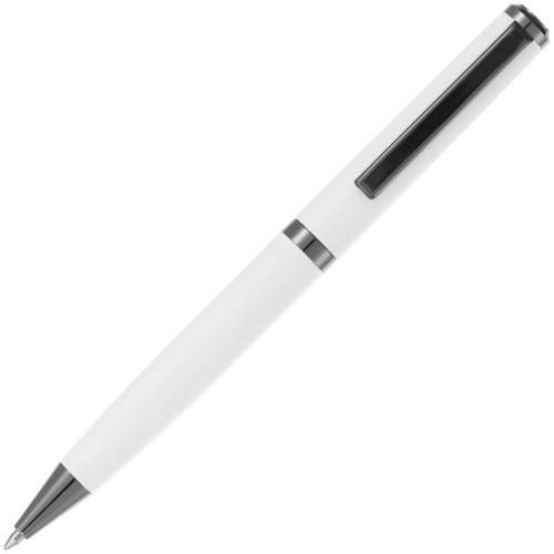 Ручка шариковая Inkish Gunmetal, белая фото 4