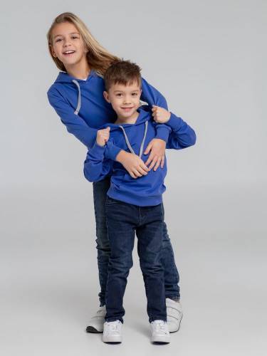 Толстовка с капюшоном детская Kirenga Kids, ярко-синяя фото 13