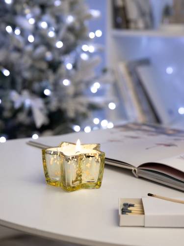 Свеча Wishlight, золотистая фото 5