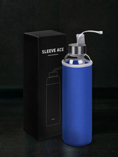 Бутылка для воды Sleeve Ace, синяя фото 10