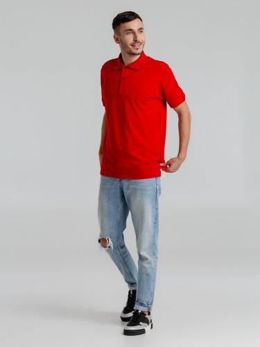 Рубашка поло мужская Virma Premium, красная фото 10