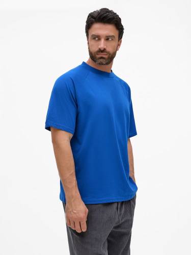 Футболка унисекс оверсайз T2, синяя фото 3