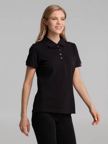 Рубашка поло женская Avon Ladies, черная фото 6