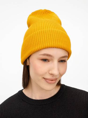 Шапка Nobilis Mono, желтая (медовая) фото 7 Шапка Nobilis Mono, желтая (медовая) фото 7