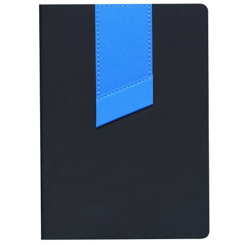 Ежедневник Bookmark, недатированный, черный с голубым фото 3