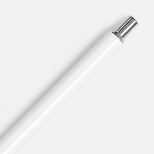 Ручка шариковая Slim Beam, белая фото 3
