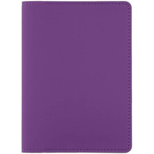 Обложка для паспорта Shall Simple, фиолетовый фото 2
