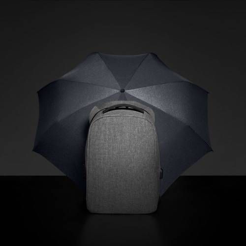 Складной зонт rainVestment, темно-синий меланж фото 6