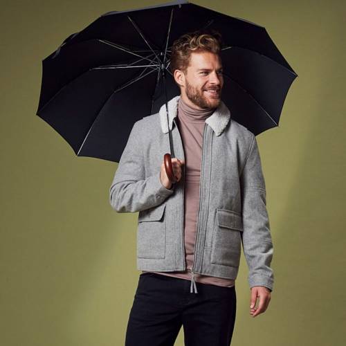 Зонт складной Magnum Auto, черный фото 7