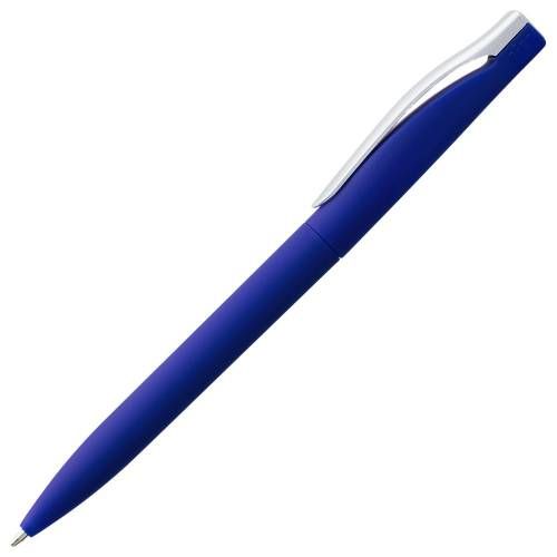 Ручка шариковая Pin Soft Touch, синяя фото 6