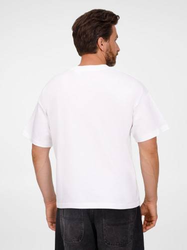 Футболка оверсайз унисекс Legacy, светло-бежевая (неокрашенная) фото 7