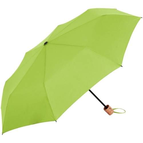 Зонт складной OkoBrella, зеленое яблоко фото 2