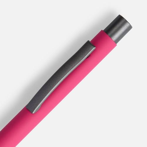 Ручка шариковая Atento Soft Touch, розовая фото 4