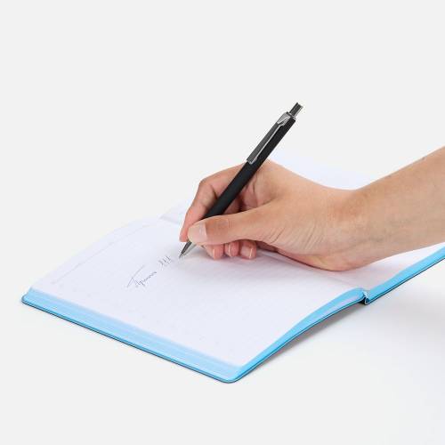 Ручка шариковая Lobby Soft Touch Chrome, черная фото 5 Ручка шариковая Lobby Soft Touch Chrome, черная фото 5