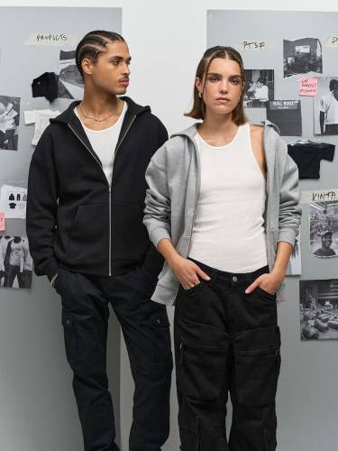 Толстовка унисекс на молнии Jelo, серый меланж фото 11