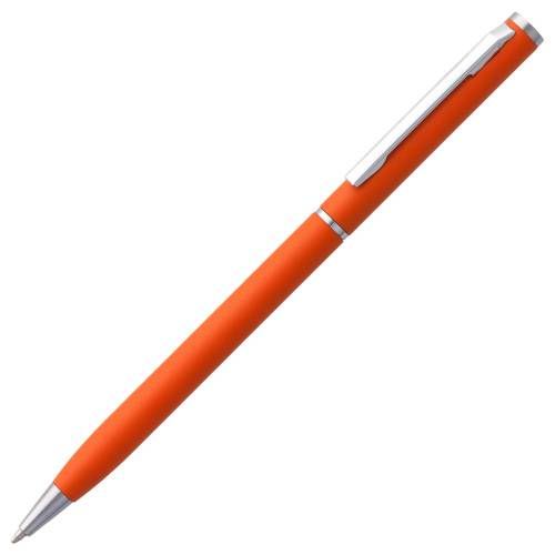 Ручка шариковая Hotel Chrome, ver.2, матовая оранжевая фото 2