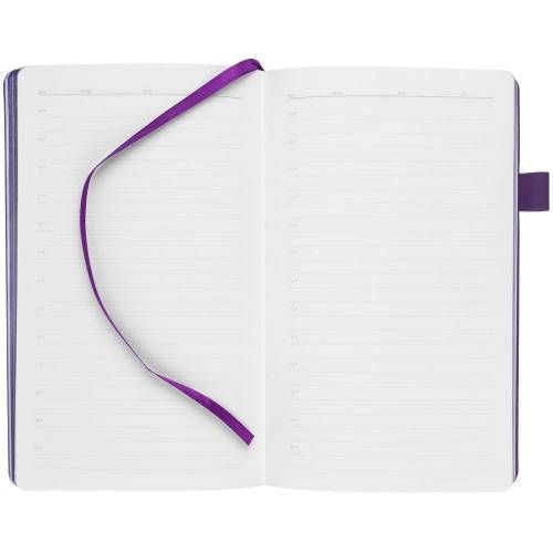 Ежедневник White Shall, недатированный, белый с фиолетовым фото 6