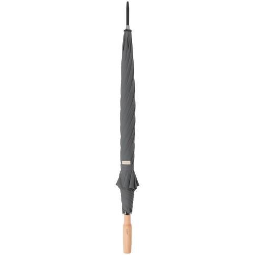 Зонт-трость Nature Stick AC, серый фото 4