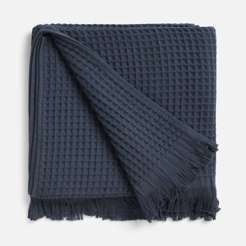 Плед вафельный Elenglect, темно-серый фото 3