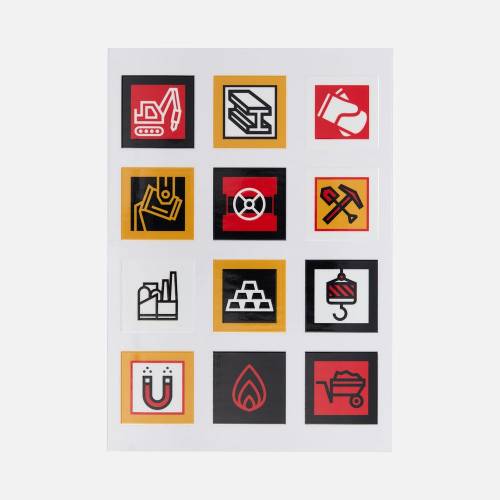 Стикерпак UV-DTF Industry, металлургия Стикерпак UV-DTF Industry, металлургия