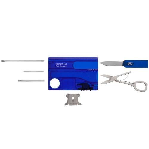 Набор инструментов SwissCard Lite, синий фото 5