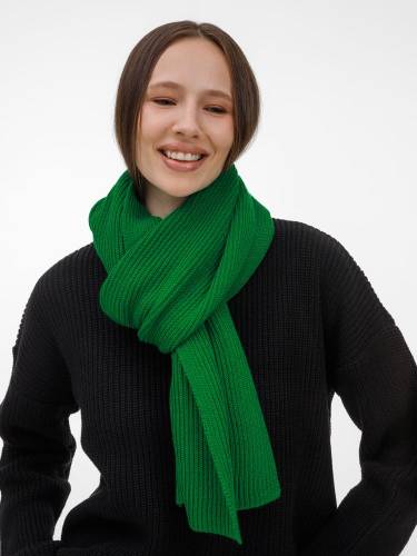Шарф Nobilis Mono, ярко-зеленый фото 7