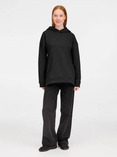 Худи оверсайз унисекс Tolla, черное фото 11