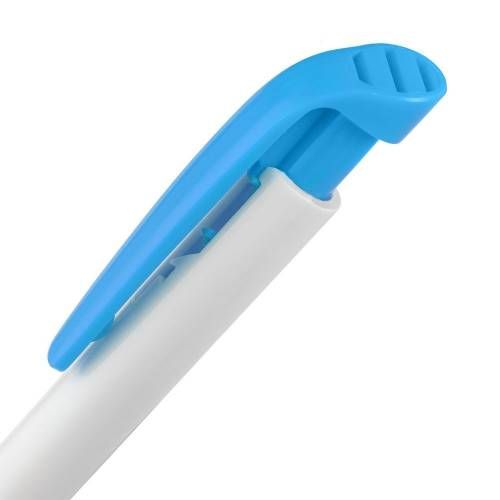 Ручка шариковая Favorite, белая с голубым фото 5